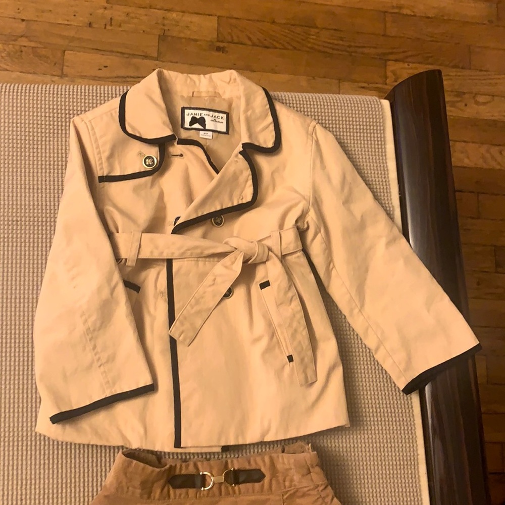 Janie and jack Set skirt with a coat for toddlers